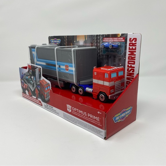 Hasbro MICRO MACHINES Optimus Prime‎ Hauler PLAYSET Converting Playset NEW - Picture 5 of 10